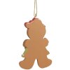 Clayre & Eef 6PR4331 Decoratiehanger Peperkoekman 5x1x8 cm