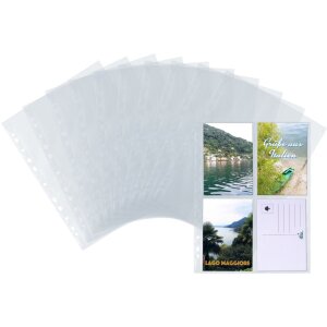 Postkaarthoesjes transparant folie 10x15 (wpk) 10 st.