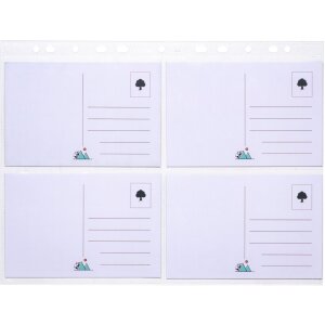 Postkaarthoesjes transparant folie 10x15 (wpk) 10 st.