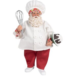 Clayre & Eef 65584 Decoratie Kerstman 17x11x27 cm