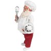Clayre & Eef 65584 Decoratie Kerstman 17x11x27 cm