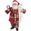 Clayre & Eef 65586 Decoratie Kerstman 16x10x27 cm