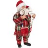 Clayre & Eef 65586 Decoratie Kerstman 16x10x27 cm