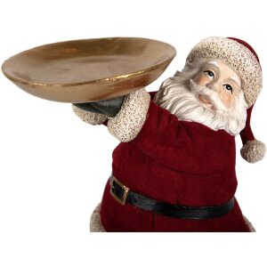 Clayre & Eef 6PR4300 Decoratie Kerstman 17x13x26 cm