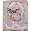 Clayre & Eef Opbergdoos Set 3 Stuks Roze Wit Hout Retro Vintage