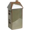 Clayre & Eef 6CE1797 Decoratie Huis LED Groen Porselein 7x6x15 cm