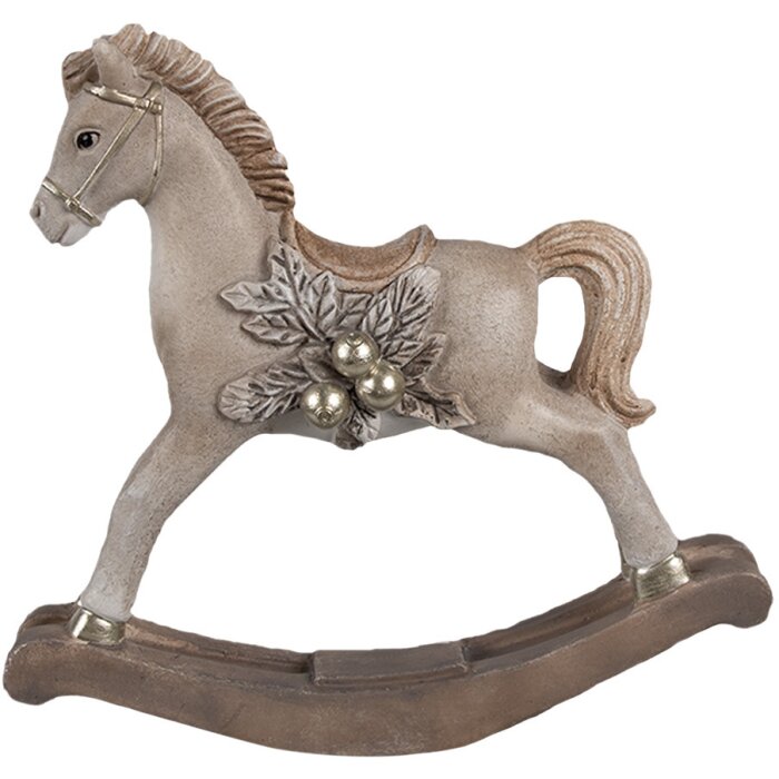 Clayre & Eef 6PR4170 Decoratie Hobbelpaard 17x5x16 cm