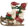 Clayre & Eef 6PR4182 Decoratie kinderen op slee 12x6x11 cm