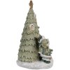 Clayre & Eef 6PR4190 Decoratie Muizenfamilie LED 12x10x17 cm