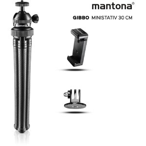 Mantona Gibbo Flex mini statief 30cm met balhoofd voor cameras en smartphones