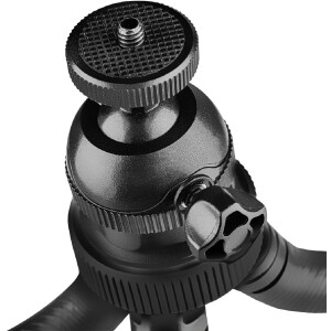 Mantona Gibbo Flex mini statief 30cm met balhoofd voor cameras en smartphones