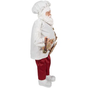 Clayre & Eef 65628 Decoratie Kerstman 27x13x50 cm