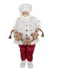 Clayre & Eef 65628 Decoratie Kerstman 27x13x50 cm