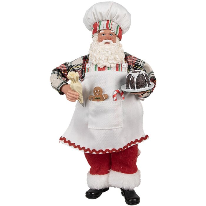 Clayre & Eef 65629 Decoratie Kerstman 16x9x28 cm