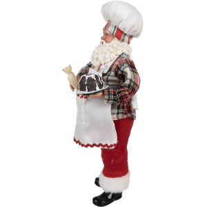 Clayre & Eef 65629 Decoratie Kerstman 16x9x28 cm