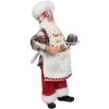 Clayre & Eef 65629 Decoratie Kerstman 16x9x28 cm