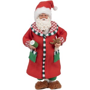 Clayre & Eef 65630 Decoratie Kerstman 15x9x28 cm