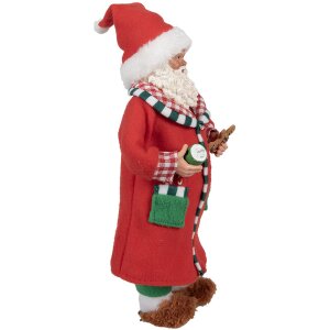 Clayre & Eef 65630 Decoratie Kerstman 15x9x28 cm