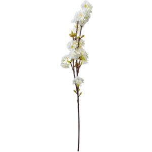 Clayre & Eef 5PL0093 Decoratieve Tak met Bloemen Wit 10x8x92 cm Kunststof