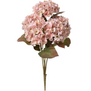 Clayre & Eef Kunstbloemen Hortensia Roze Groen 18x16x44 cm