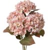 Clayre & Eef Kunstbloemen Hortensia Roze Groen 18x16x44 cm