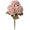 Clayre & Eef Kunstbloemen Hortensia Roze Groen 18x16x44 cm