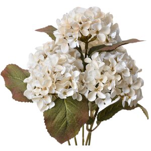 Clayre & Eef 6PL0303 Kunstbloem Hortensia Wit Groen...