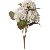 Clayre & Eef 6PL0303 Kunstbloem Hortensia Wit Groen 44 cm