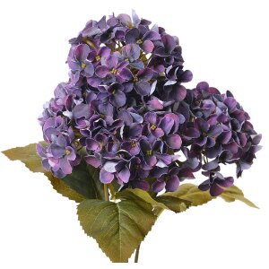 Clayre & Eef 6PL0304 Kunstbloem Hortensia paars groen...