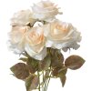 Clayre & Eef 6PL0308 Kunstbloem Roos Wit Groen 16x16x47 cm