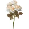 Clayre & Eef 6PL0308 Kunstbloem Roos Wit Groen 16x16x47 cm