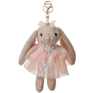 Clayre & Eef TW0615 Sleutelhanger Konijn 10x8x22 cm...