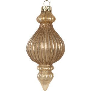 Clayre & Eef 6GL4624 Kerstbal Ø 7x14 cm