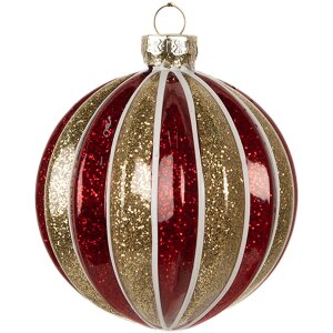 Clayre & Eef 6GL4627 Kerstballen Ø 10x10 cm