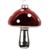 Clayre & Eef 6GL4646 Kerstbal paddenstoel Ø 7x9 cm