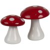 Clayre & Eef 6GL4674 Decoratie Paddenstoel Ø 3x3 cm