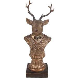 Clayre & Eef 6PR4281 Decoratie Hert 10x8x25 cm