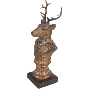 Clayre & Eef 6PR4281 Decoratie Hert 10x8x25 cm
