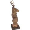 Clayre & Eef 6PR4281 Decoratie Hert 10x8x25 cm