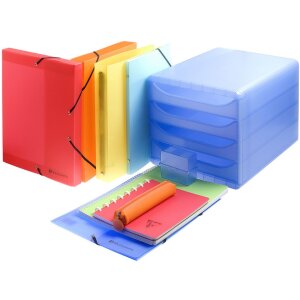Exacompta Linicolor DIN A4 20-50 vakken PP 800µ geassorteerde kleuren