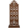 Clayre & Eef 5Y1251 LED Decoratie Huis Bruin Wit 31x16x75 cm Landelijke stijl