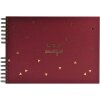 Exacompta spiraalalbum LIFE rood 32x22cm 50 paginas zwart 250g/m² goudopdruk