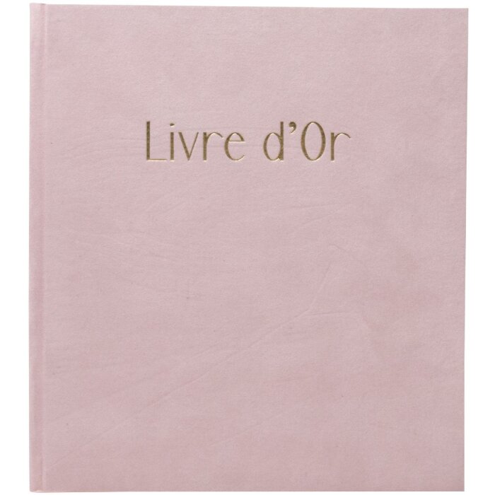 Exacompta gastenboek 388E 140 paginas gouden rand Skandi Nude 21x19 cm