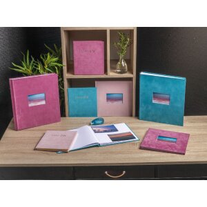 Exacompta gastenboek 388E 140 paginas gouden rand Skandi Nude 21x19 cm