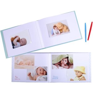 Exacompta 11233E Fotoboek baby 30 paginas wit 28,5x22 cm roze