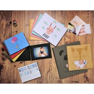 Exacompta 11233E Fotoboek baby 30 paginas wit 28,5x22 cm roze
