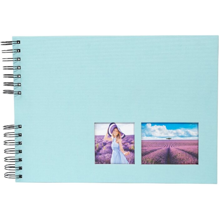 Exacompta spiraal fotoalbum MILANO Groen 32x22 cm 50 zwarte paginas 250g/m²
