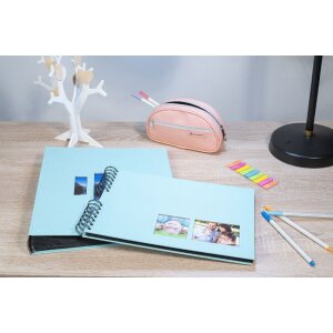 Exacompta spiraal fotoalbum MILANO Groen 32x22 cm 50 zwarte paginas 250g/m²