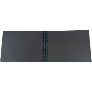 Exacompta spiraal fotoalbum MILANO Blauw 32x22 cm 50 zwarte paginas 250g/m²