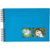 Exacompta spiraal fotoalbum MILANO Blauw 32x22 cm 50 zwarte paginas 250g/m²